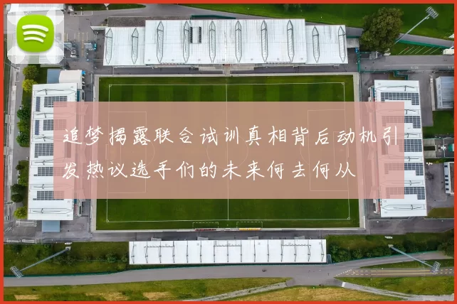 追梦揭露联合试训真相背后动机引发热议选手们的未来何去何从
